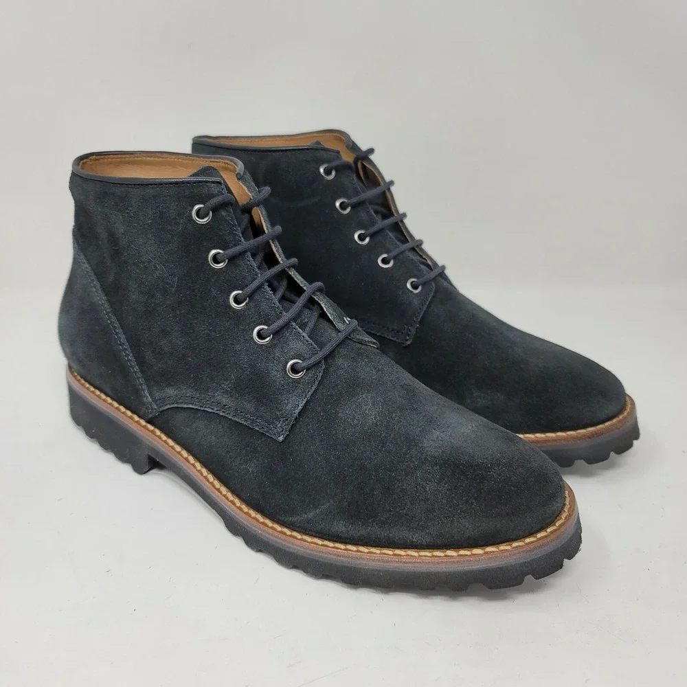 Driver Club USA Men's Chukkas Sz 8.5 M Highland Park Leather Black Suede